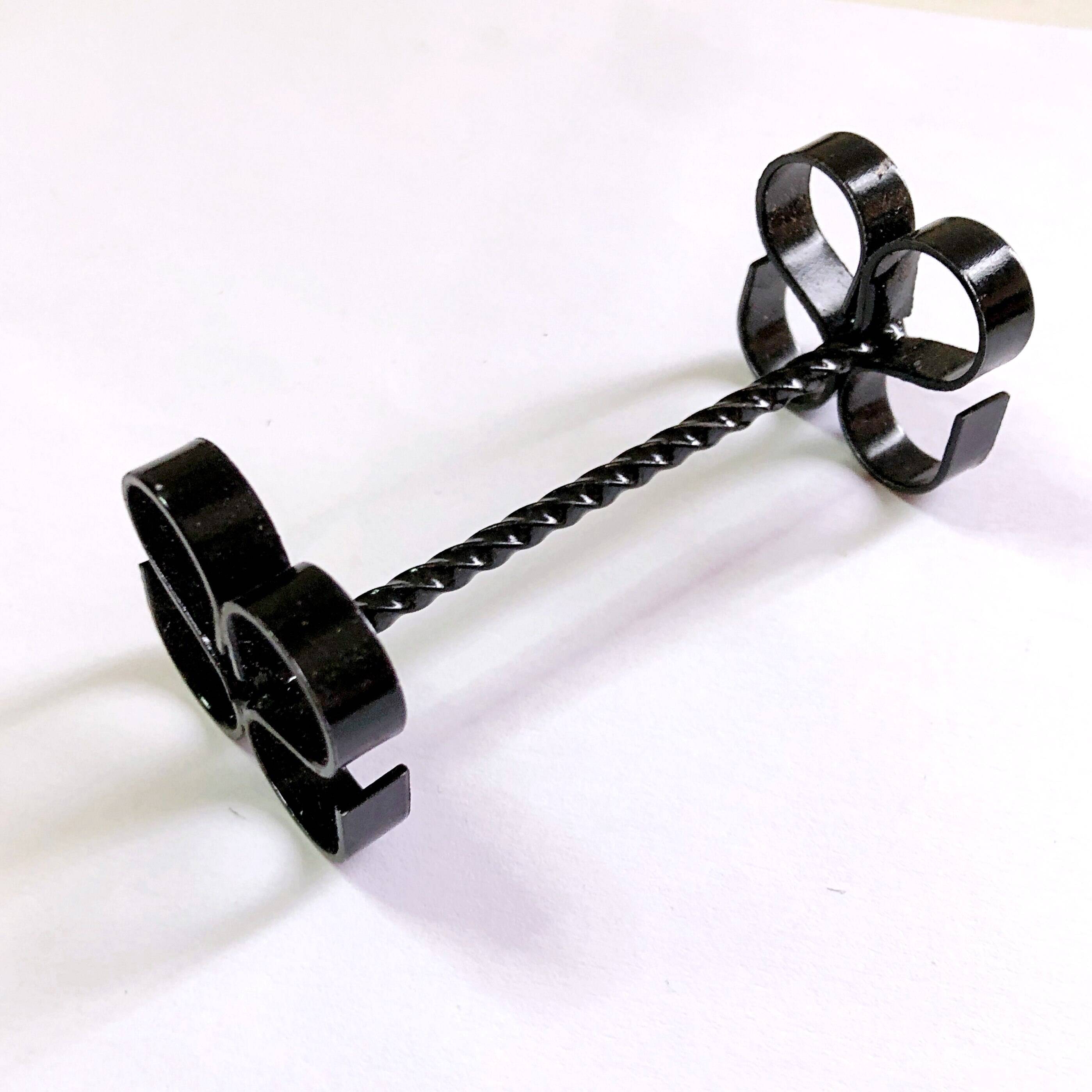 Box of 12 wrought iron cutlery holders