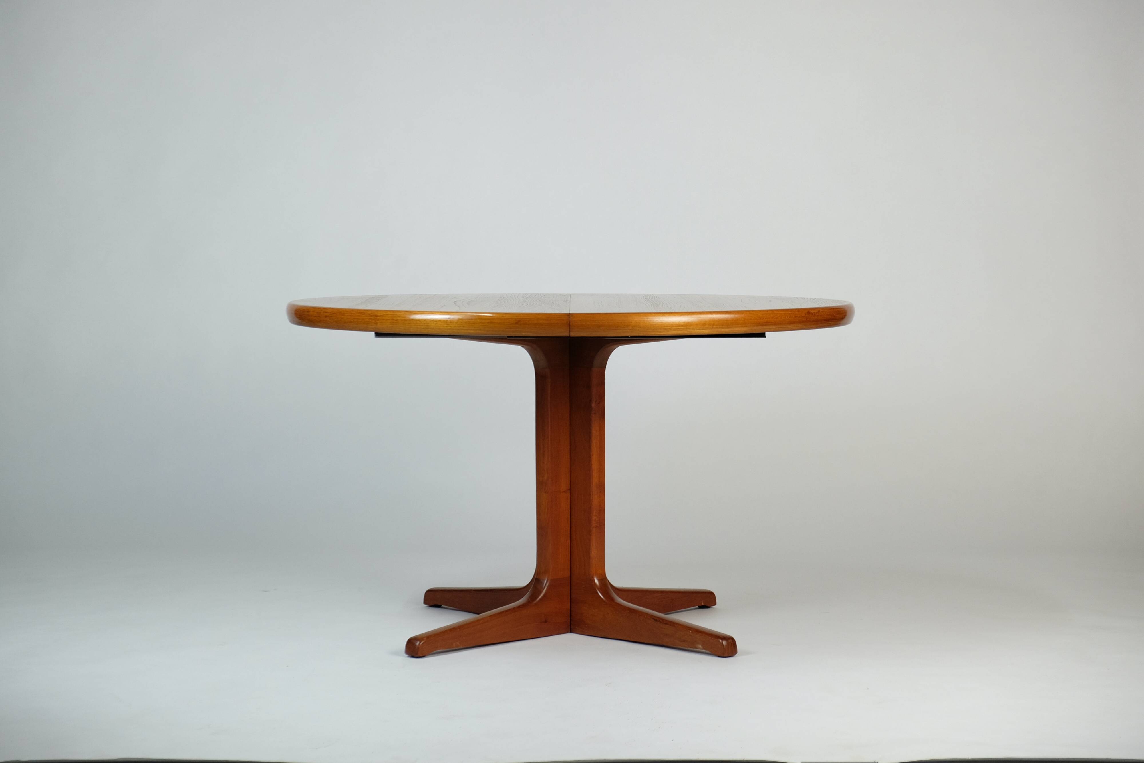 Vintage Teak Esstisch Dining Table Rund Erweiterbar Glostrup Danish Design
