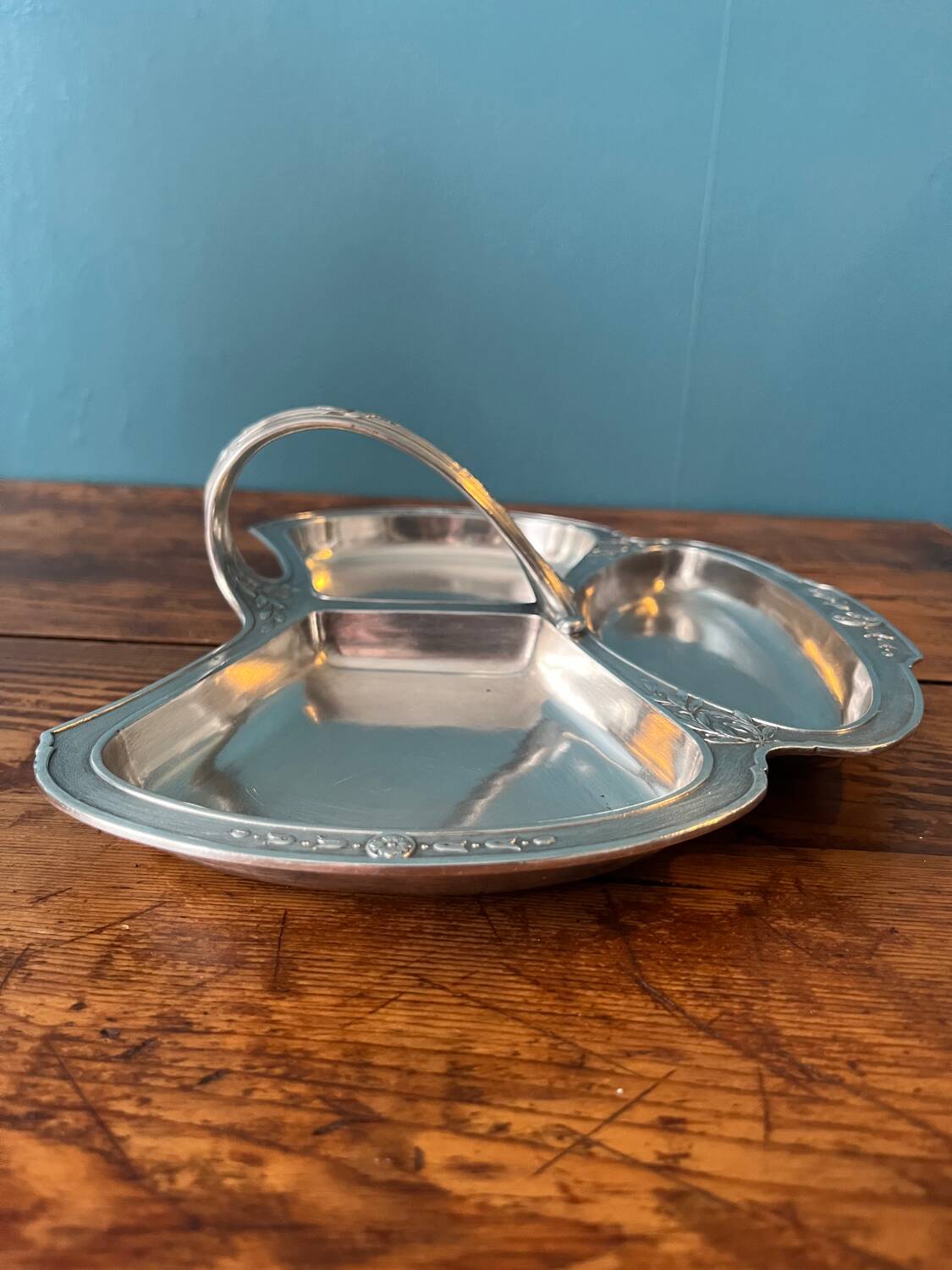 Tray, display in silver metal gallia for Christofle