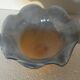 Vintage glass trinket dish signed Gambier
