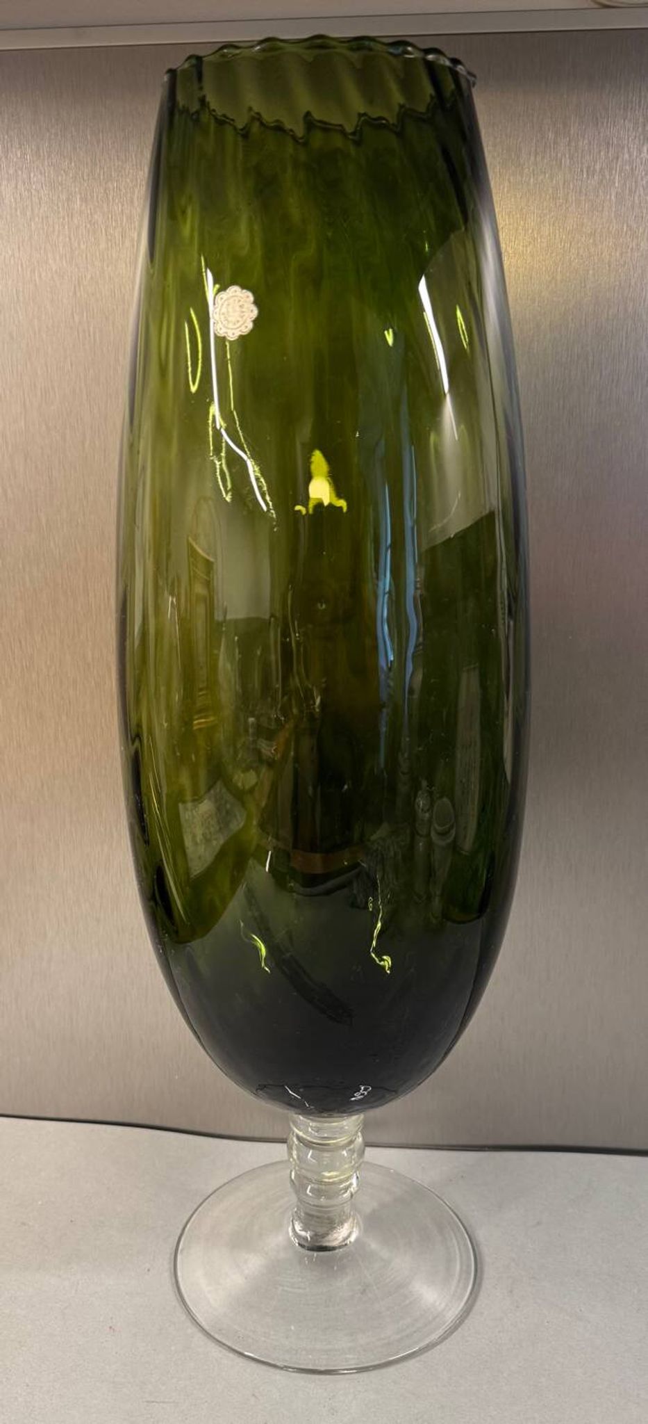 Vase en verre soufflé, Italie années 70/80