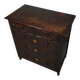 Particularly cool English chest of drawers. Dated (Charles 2 era). Made of solid oak with beautiful patina.
