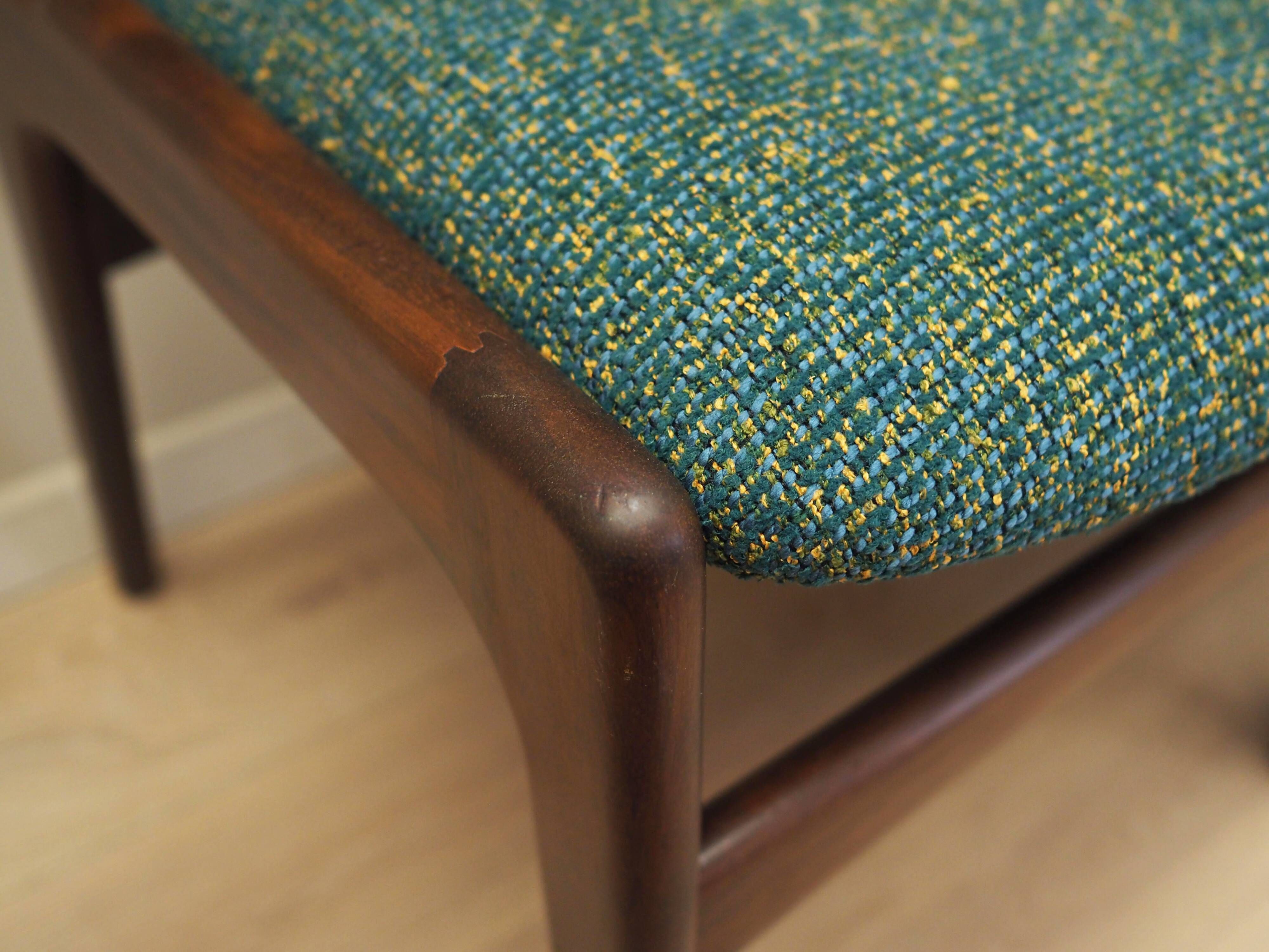 Set of six mahogany chairs, Danish design, 1970s, designer: Henning Kjærnul
