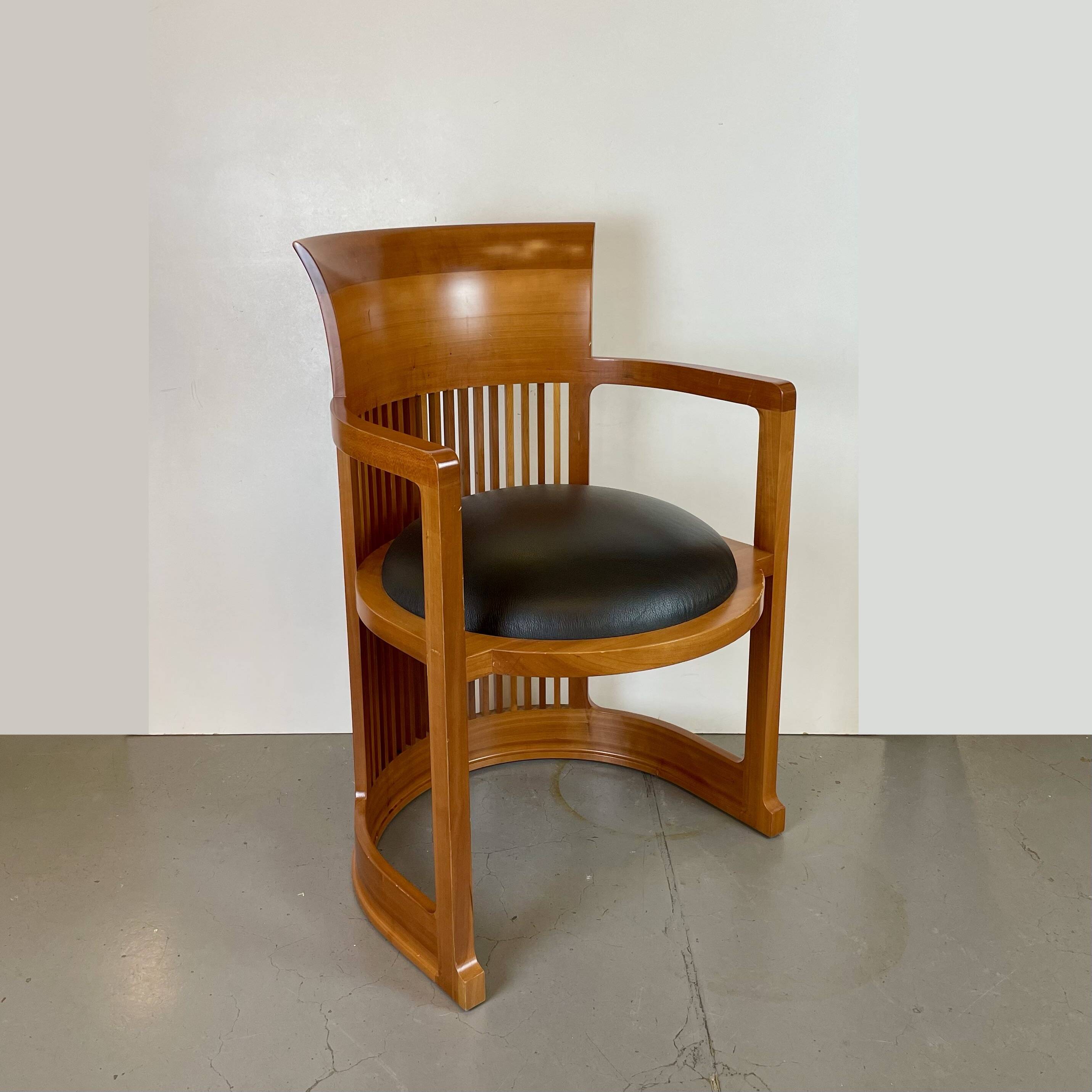 Barrel Chair by Frank Lloyd Wright Edited by Cassina, 1986