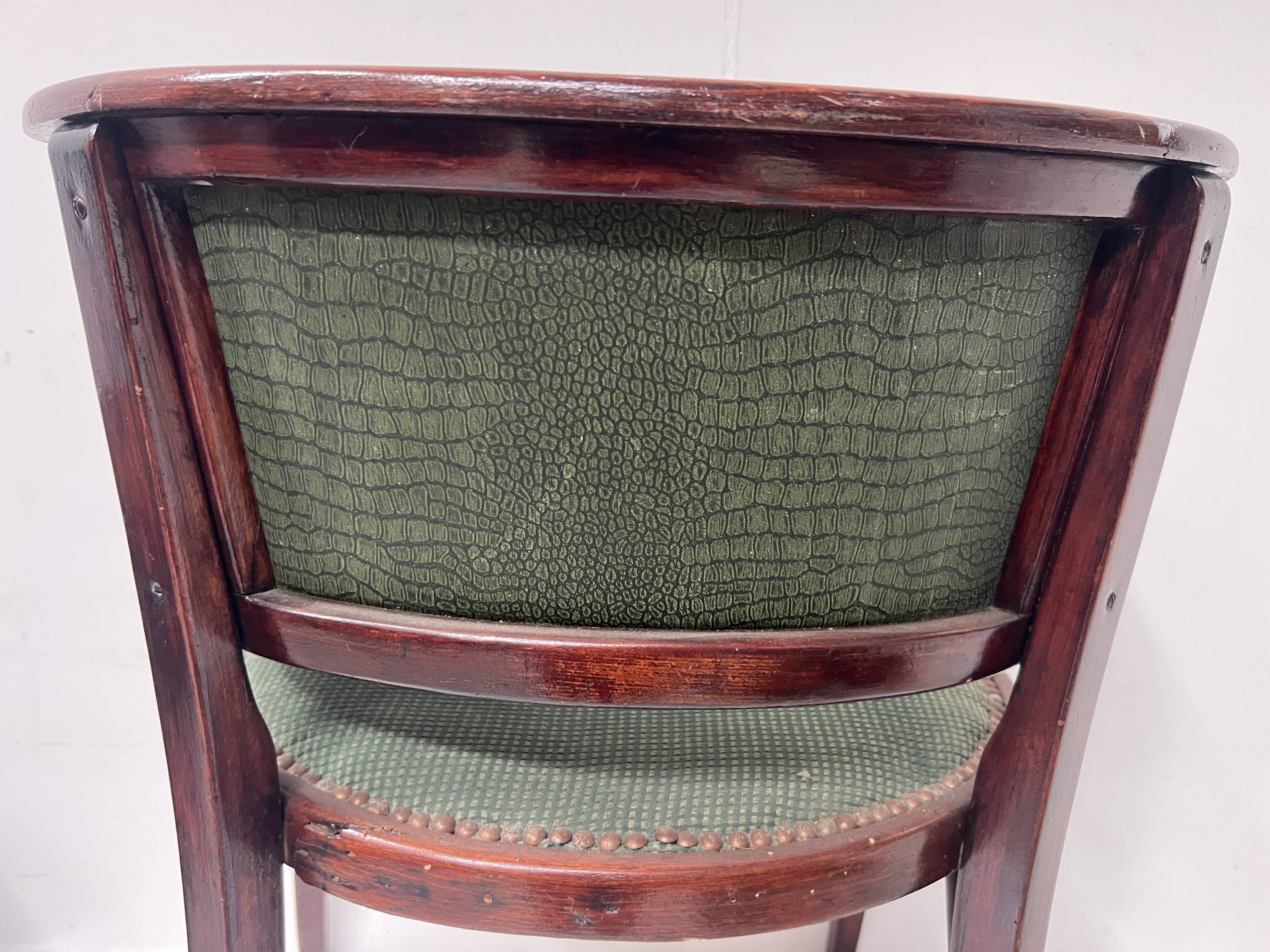 Art deco armchair in courbet wood "maison thonet" 20th century