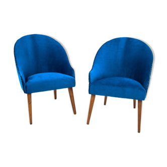 A pair of club armchairs, Poland, 1960