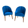 A pair of club armchairs, Poland, 1960
