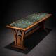 GAETANO BORSANI - CONSOLE / CENTRE TABLE / Marble & Wood - 1930s