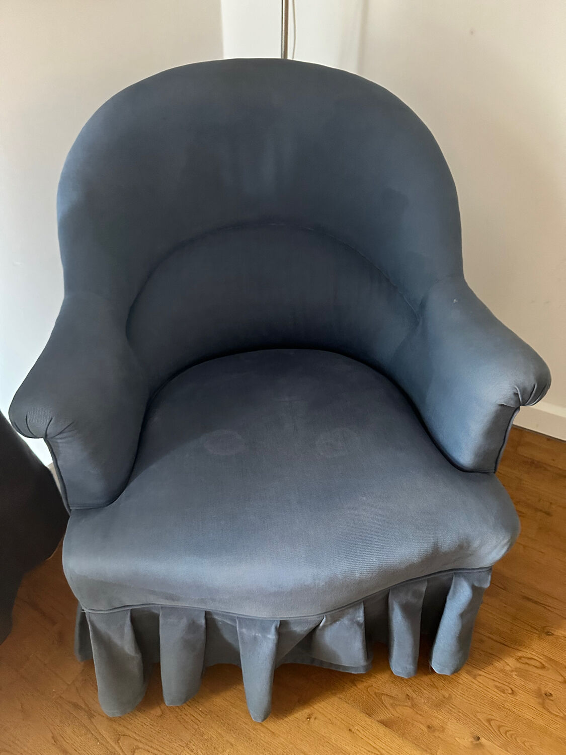 Fauteuils crapaud bleu
