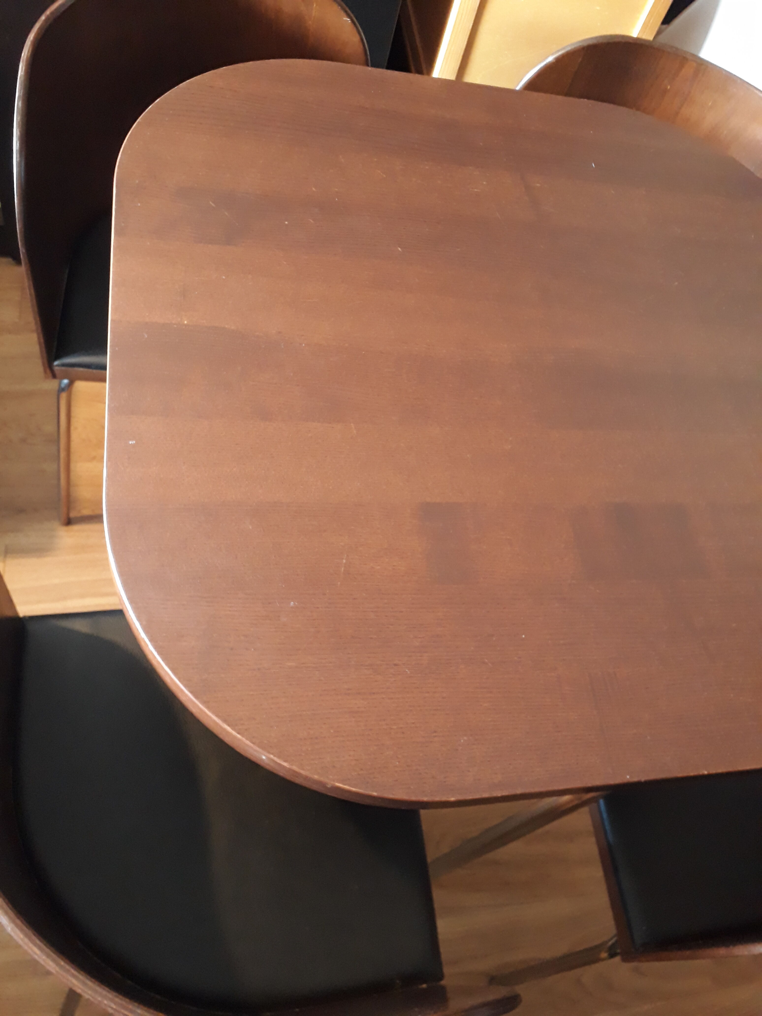 Compact dining area "fusion" table & 4 chairs