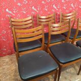 Scandinavian series of 6 chairs