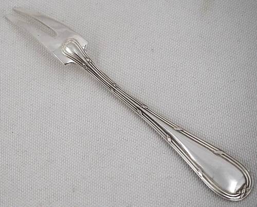 Boulenger Rubans Louis XVI, 10 snail forks, silver-plated crustaceans.