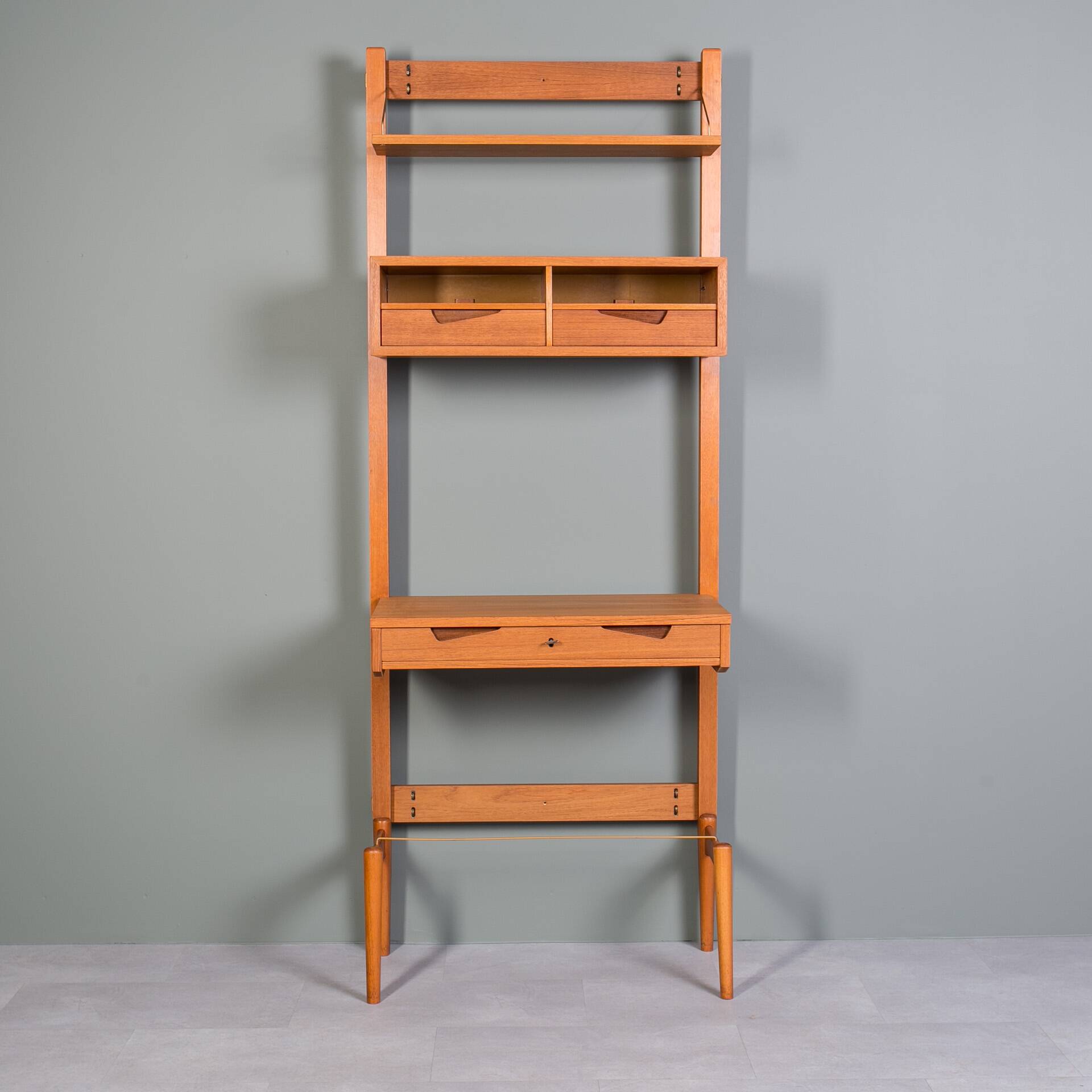 Teak Modular Wall Unit, Brodrene Jatog Mobelfabrik, Norway, 1960s