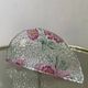 Vintage bohemian crystal mail holder Czechoslovakia