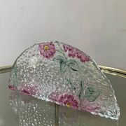 Vintage bohemian crystal mail holder Czechoslovakia