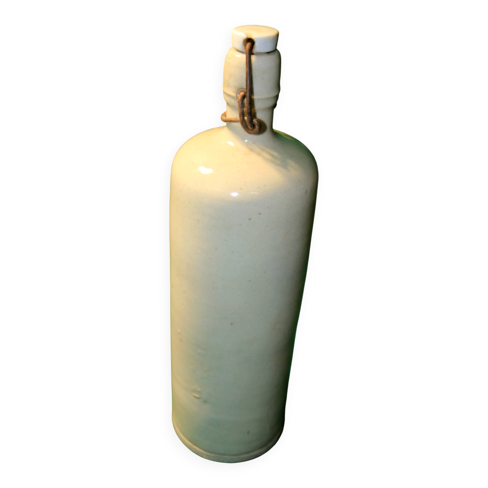 Glazed terracotta bottle