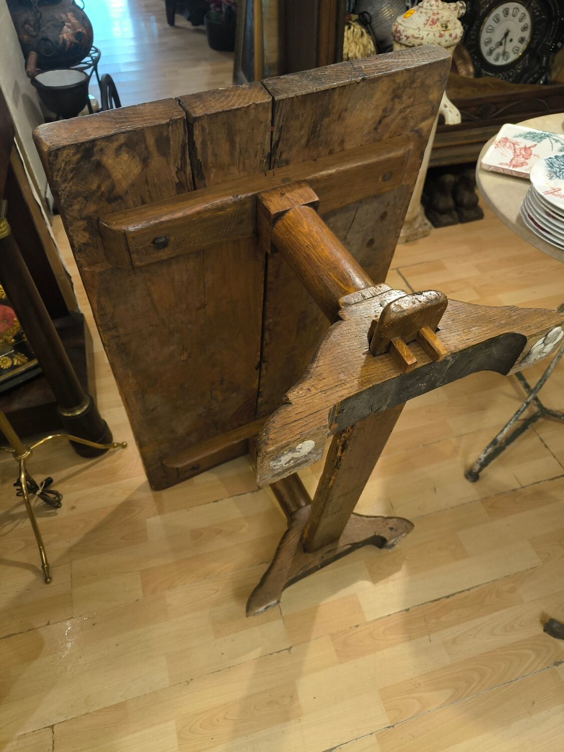 Monastery coffee table in solid elm.