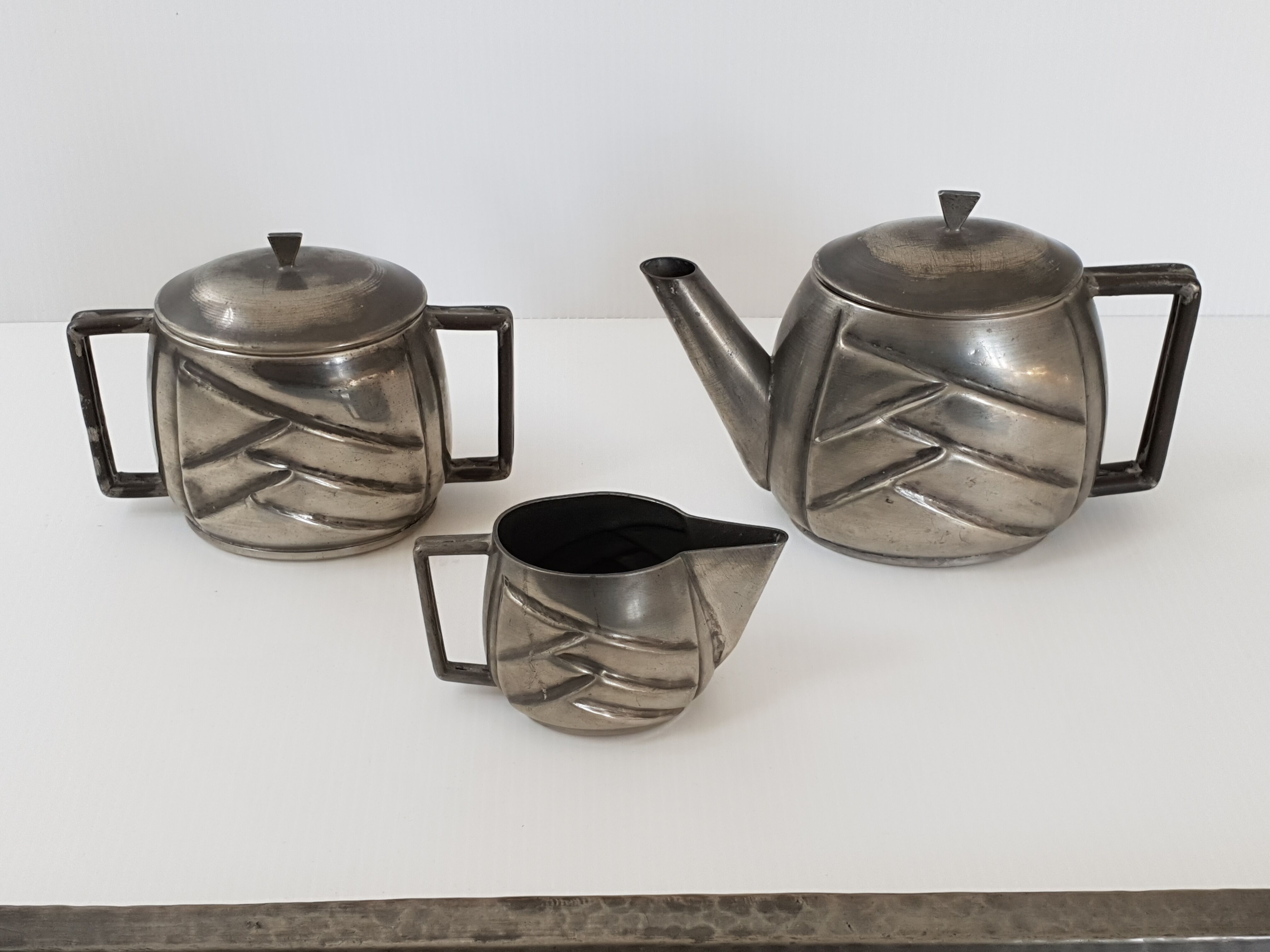 Coffee service art deco tin cuvelier