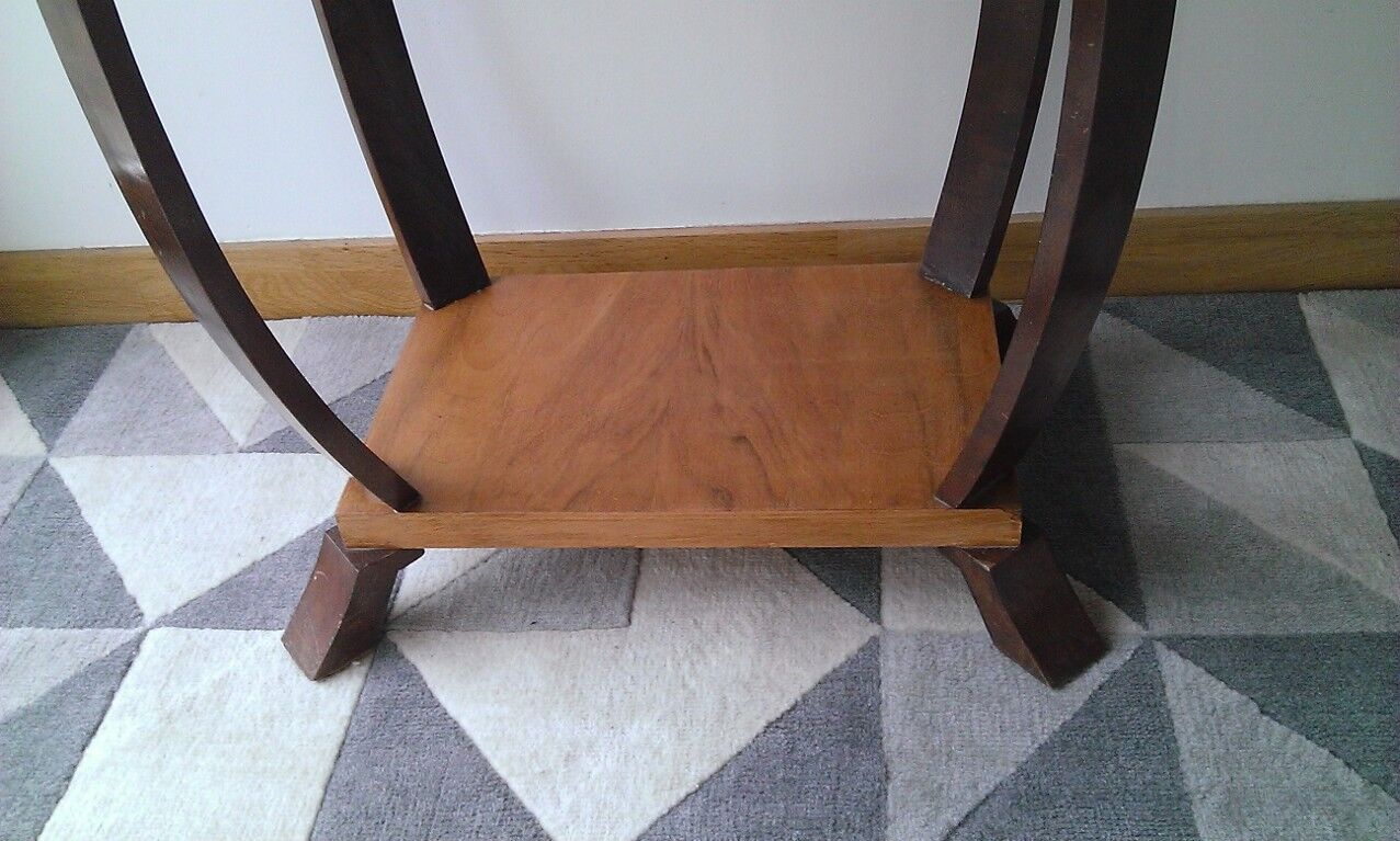 Art Deco curved feet side table