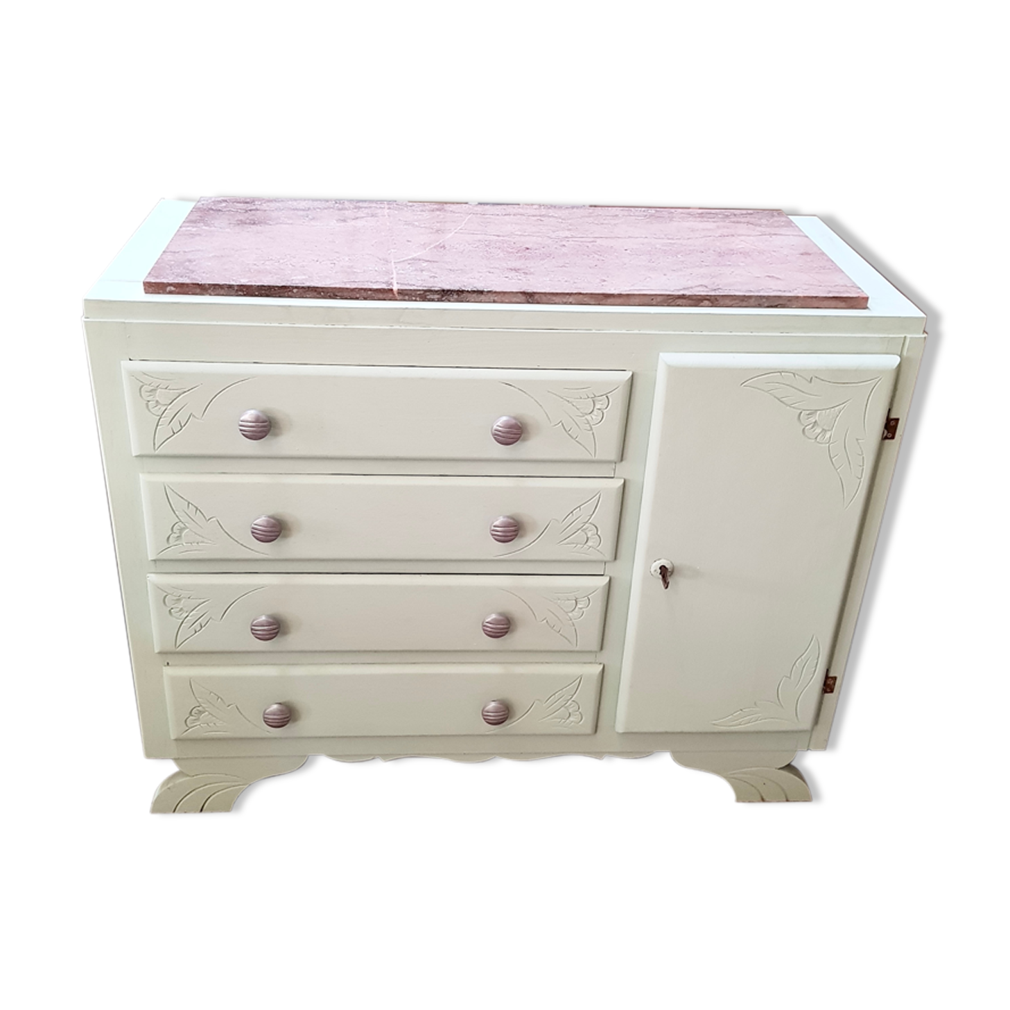 Large art deco chest of drawers