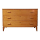Commode à tiroirs rayonnante en bouleau, Danemark, années 1950