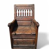 Fauteuil coffre, XVIIIè siècle