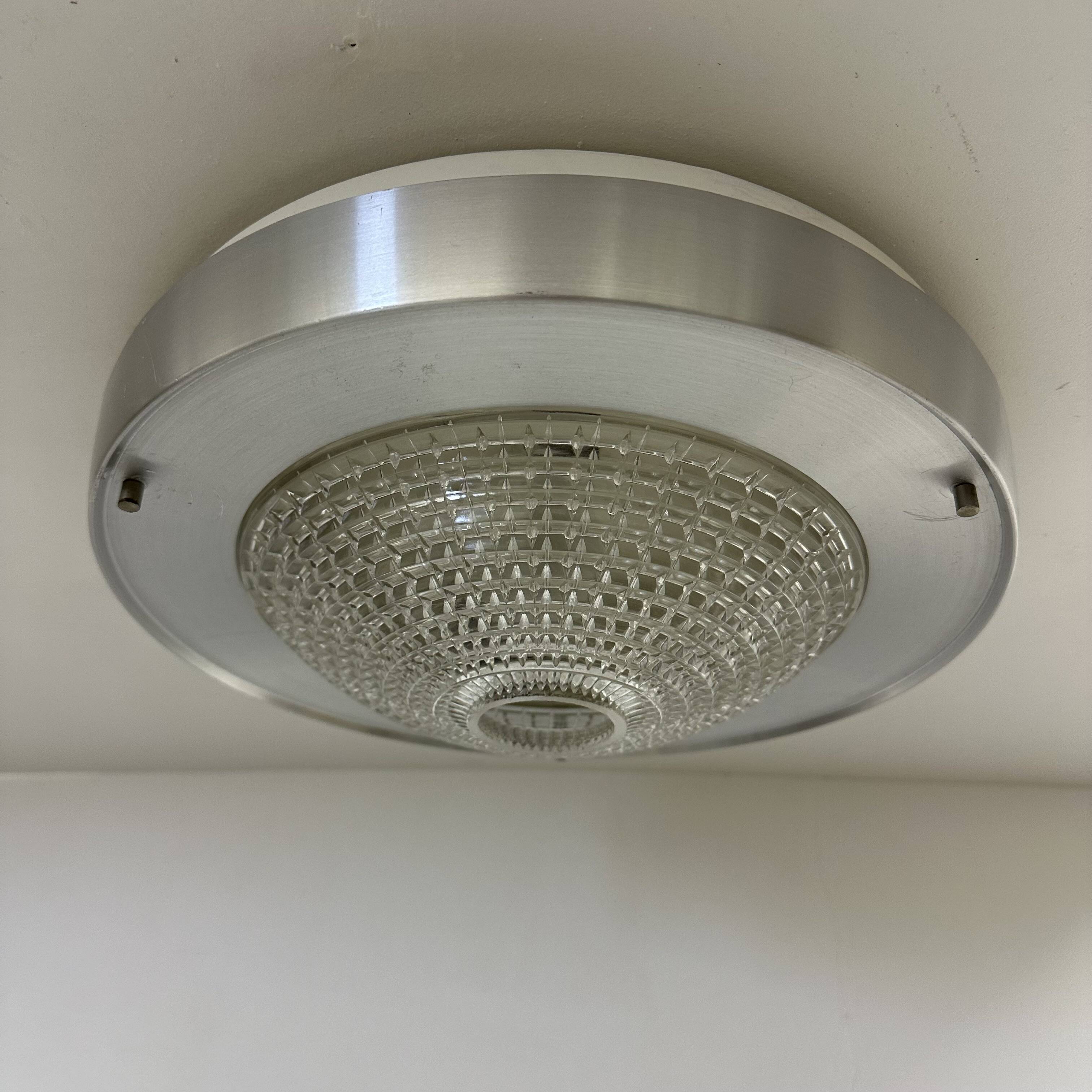 Raak Flush mount ceiling lamp B-1043 , 1970s Ufo space age