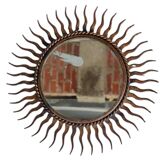 Authentic small sun mirror from the 1960s/70s