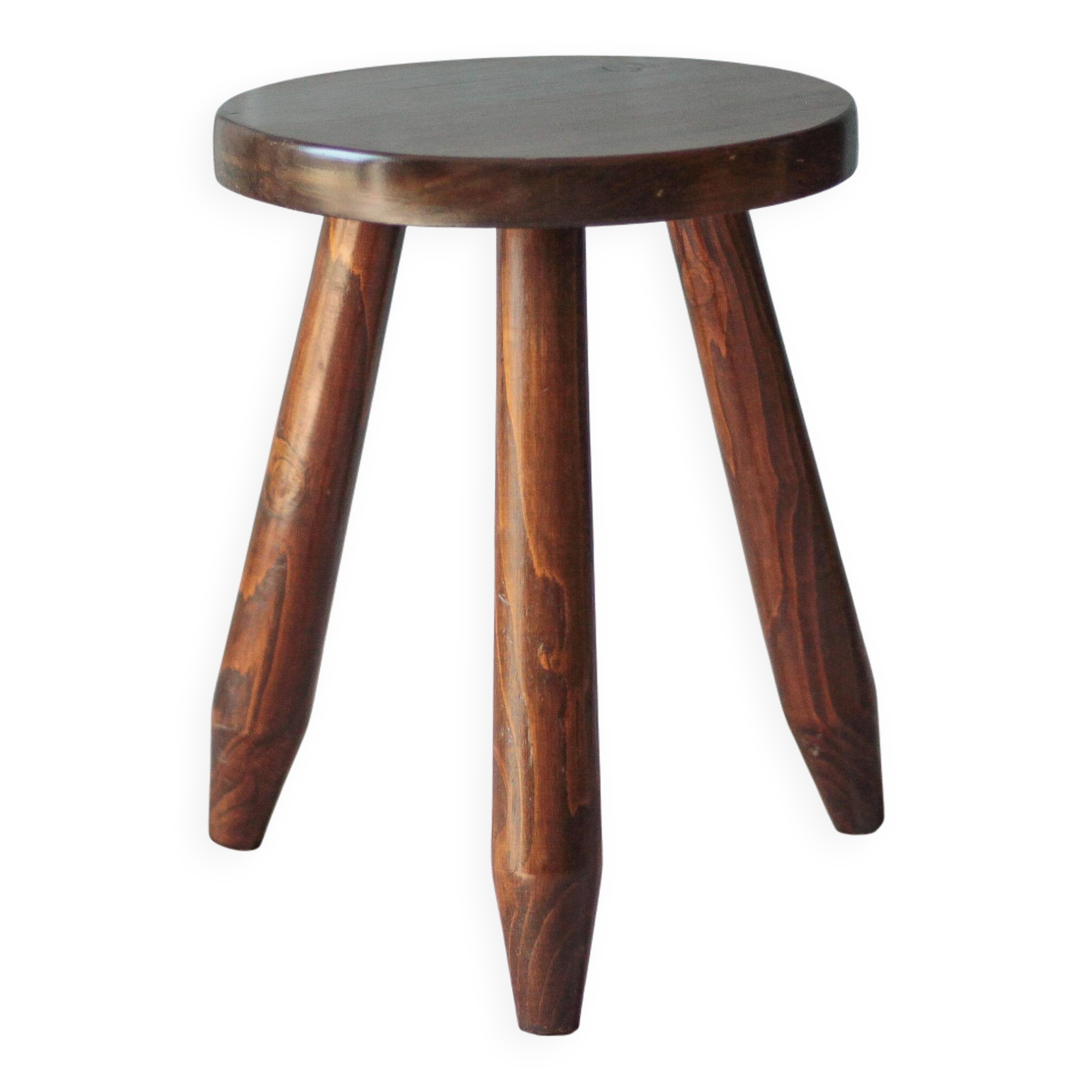 Vintage stool, tripod wooden stool, occasional stool, plant stand,