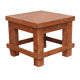 Old small Burmese teak workshop bedside table