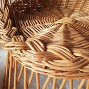 Fauteuil en osier pour enfant style emmanuelle