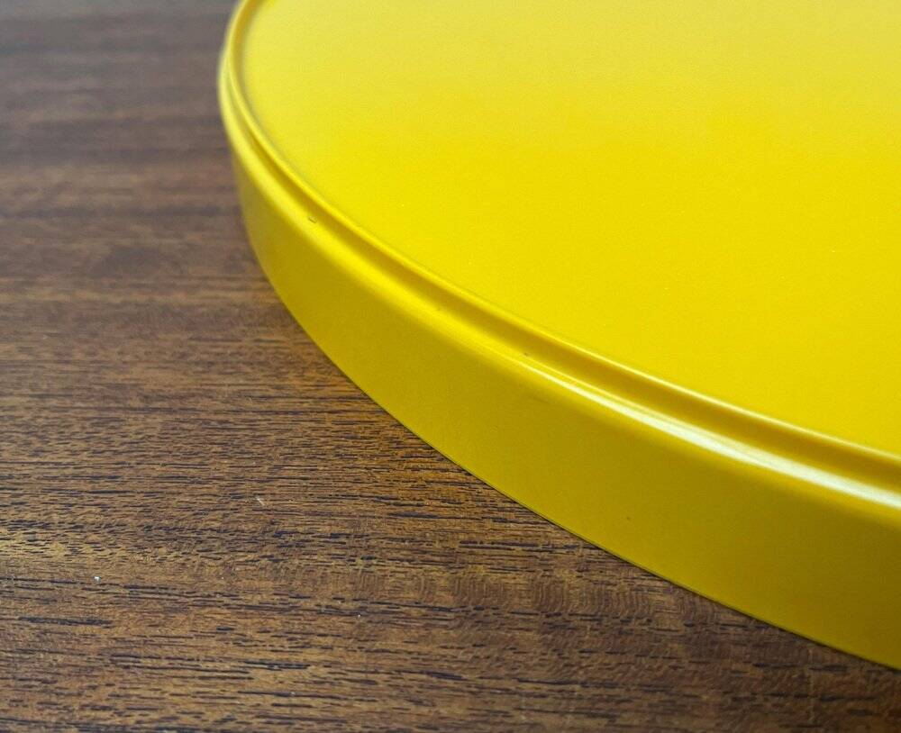 Yellow Melamine Plateau, Space Era, Mid-Century Swedish, 1960s