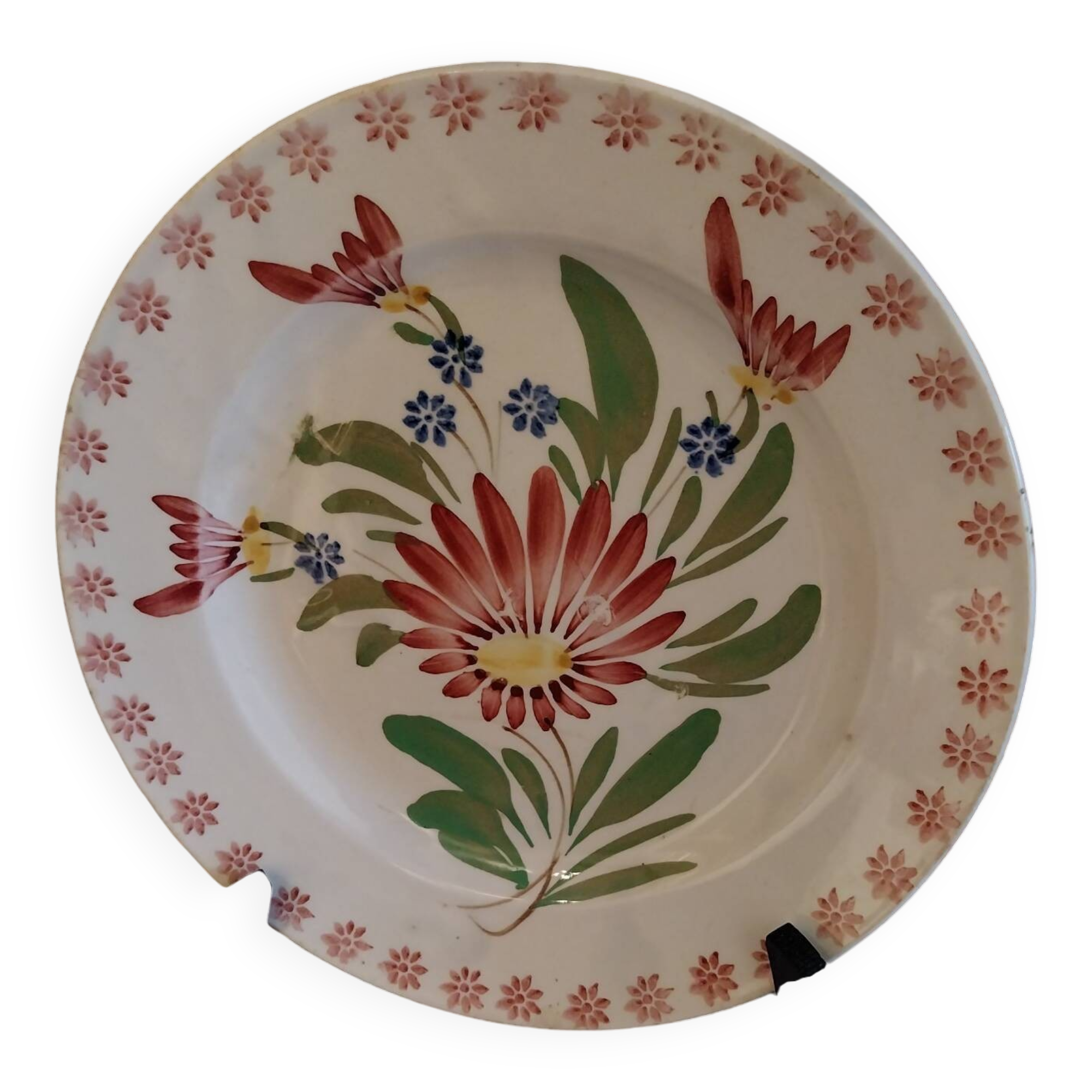 Old flat iron earth plate from Grigny