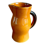 Vintage glazed ceramic pitcher