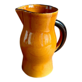Vintage glazed ceramic pitcher