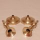 Pair of brass candle holders from the 50s
