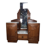 Vintage art deco cabinet with mirror