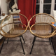 Pair of rattan chairs