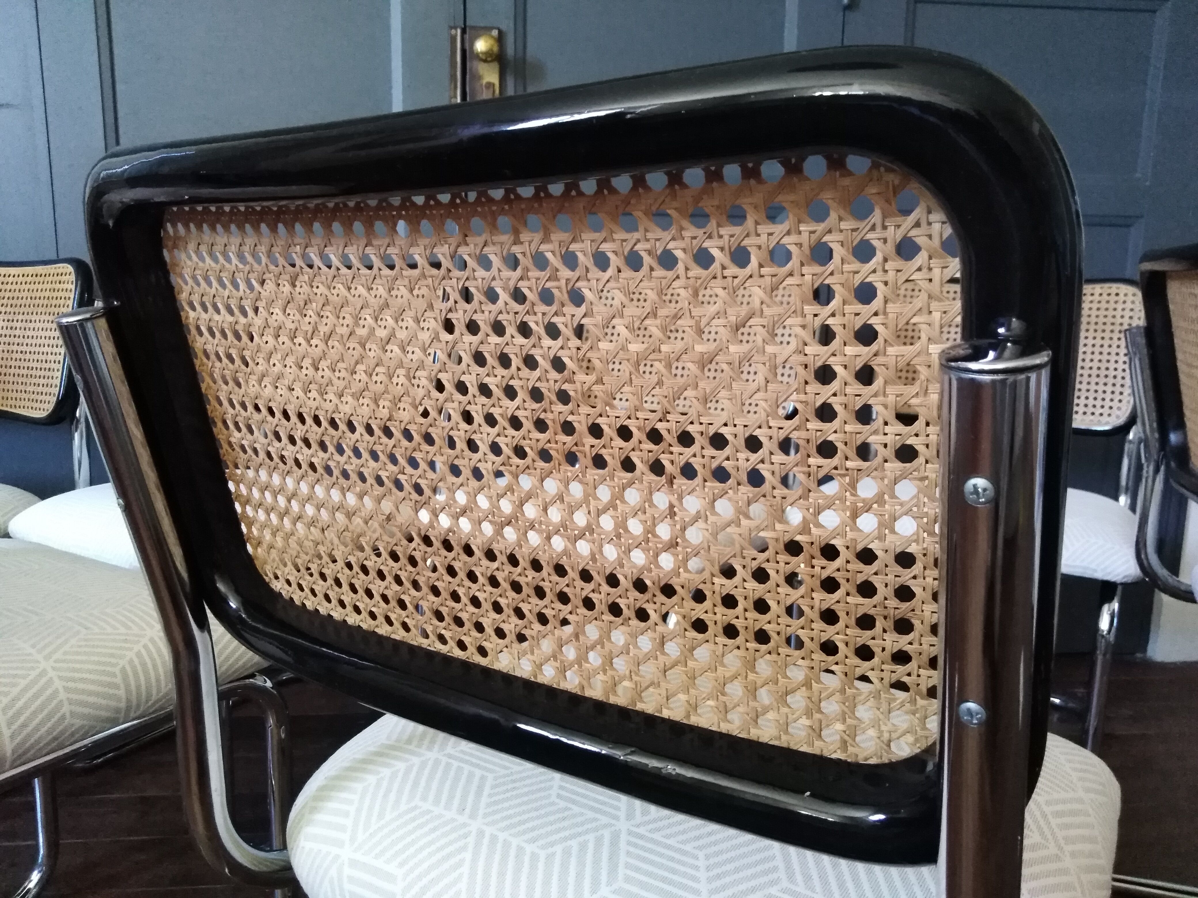 6 chairs cesca Marcel Breuer 1970