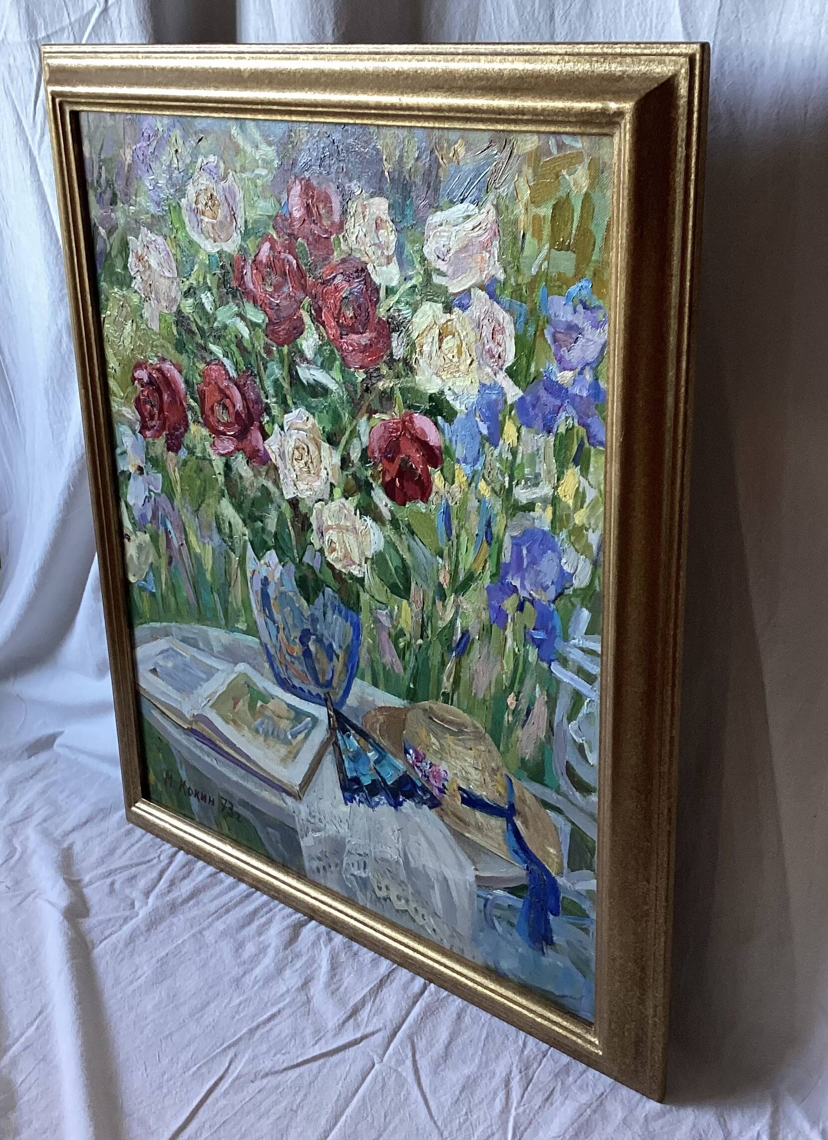 Oil painting on canvas signed, dimensions: height - 73 cm - width - 62.5 cm.