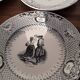 9 creil and Montereau dance themed plates