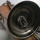 Medieval 2-light chandelier ~ hammered and patinated wrought iron ~ oak ~ 60s ~ France