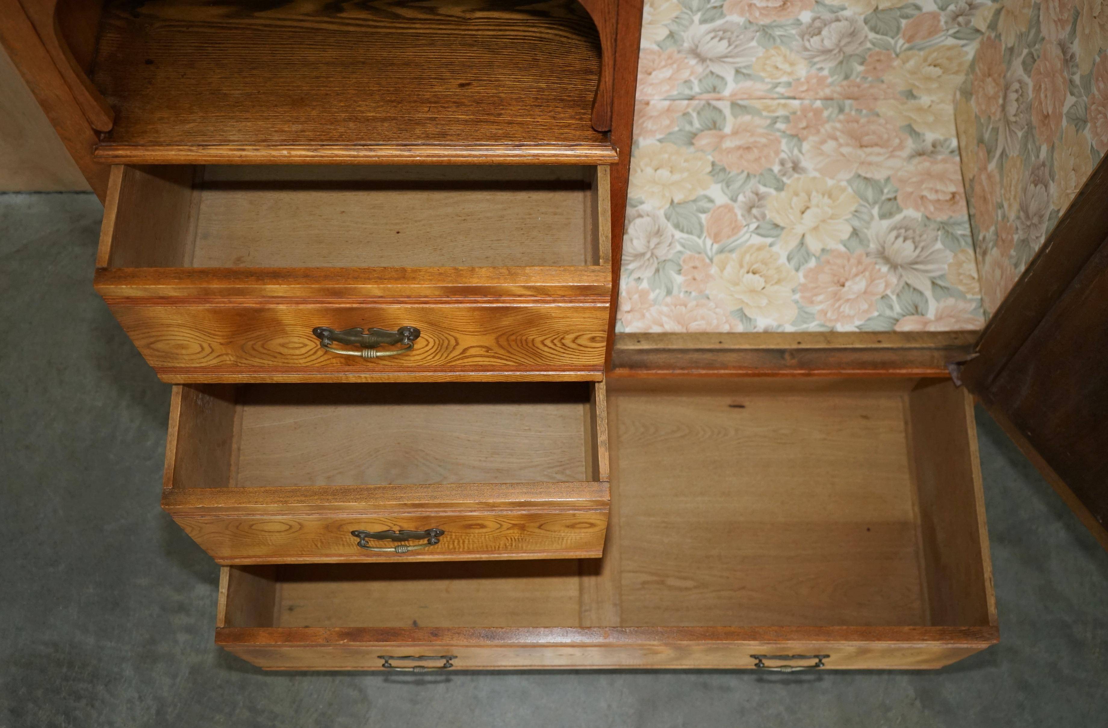 Compactum wardrobe Liberty tiger oak Art Deco style
