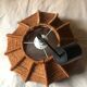 Vintage orange rope pendant light from the 70s