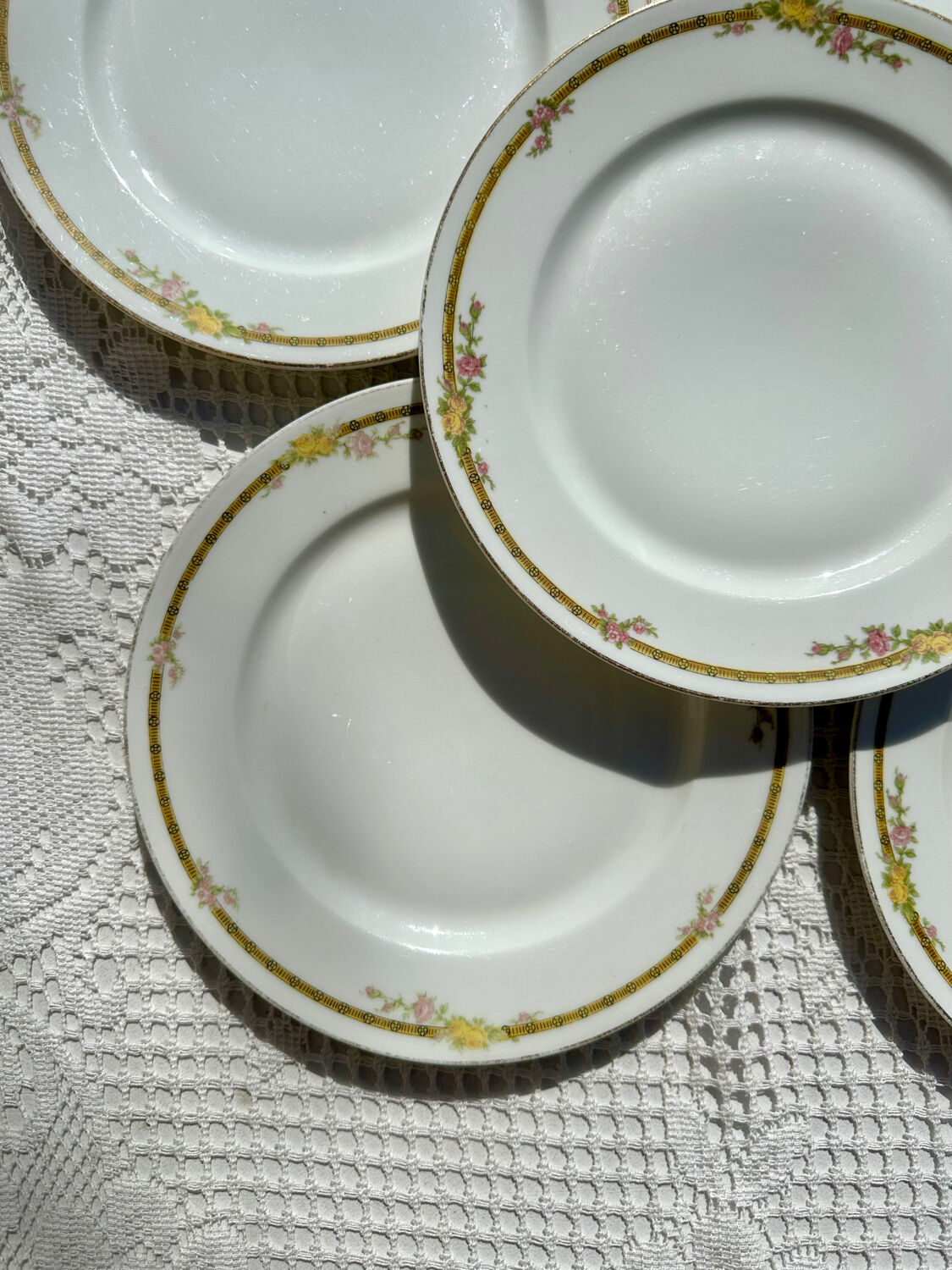 5 assiettes à dessert en porcelaine de Limoges - Raynaud & Co
