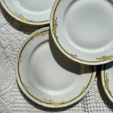 5 assiettes à dessert en porcelaine de Limoges - Raynaud & Co