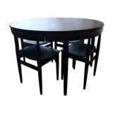 Dining Set " Roundette " table and chairs by Hans Olsen for Frem Rojle Denmark
