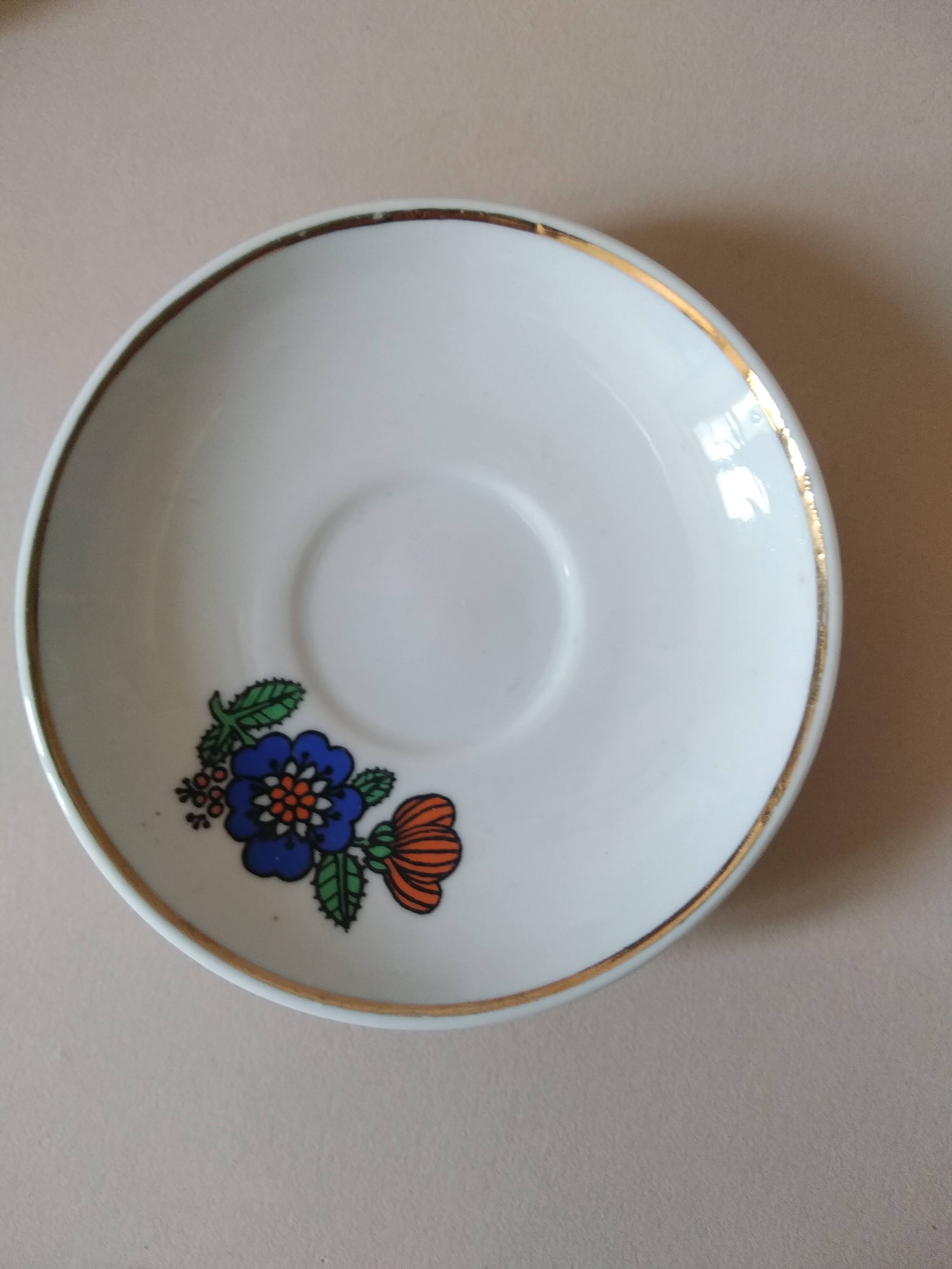 Vintage porcelain coffee set dinette 70s