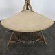 Bamboo and rattan floor lamp
