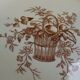 6 hollow earthenware plates Terre de fer, model Ribbons from Longchamp